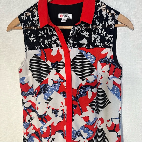 Peter Pilotto for Target Shirt Dress Button Front Sleeveless Size Small - Picture 6 of 15